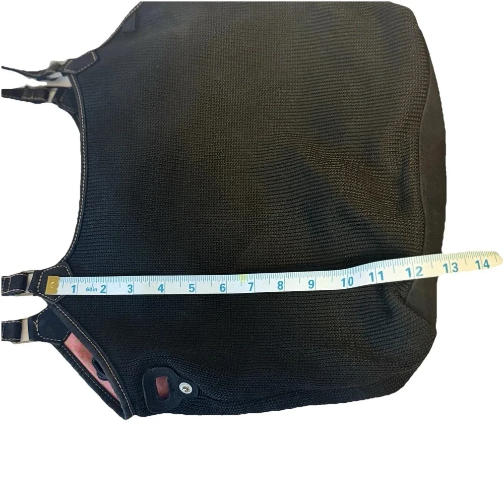 The Sak Crochet Black Hobo Shoulder Bag Everyday Work‎ Casual Wear